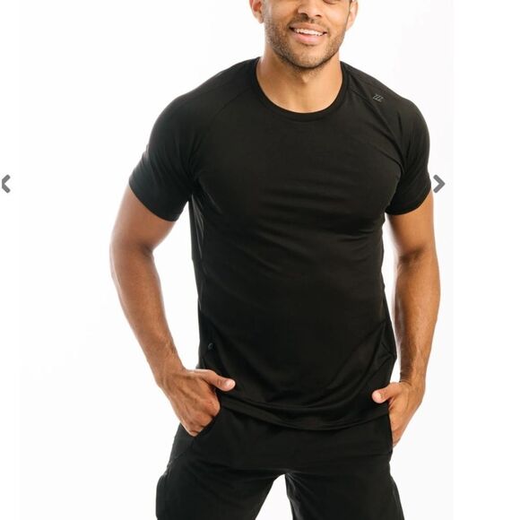 Zyia Active Men's Black Mesh Ventilation‎ T XXXL Wine Color Nwt - Picture 1 of 6